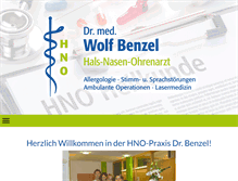 Tablet Screenshot of hno-benzel.info